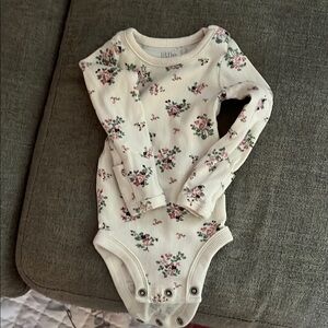 Floral Cream Kids One Piece